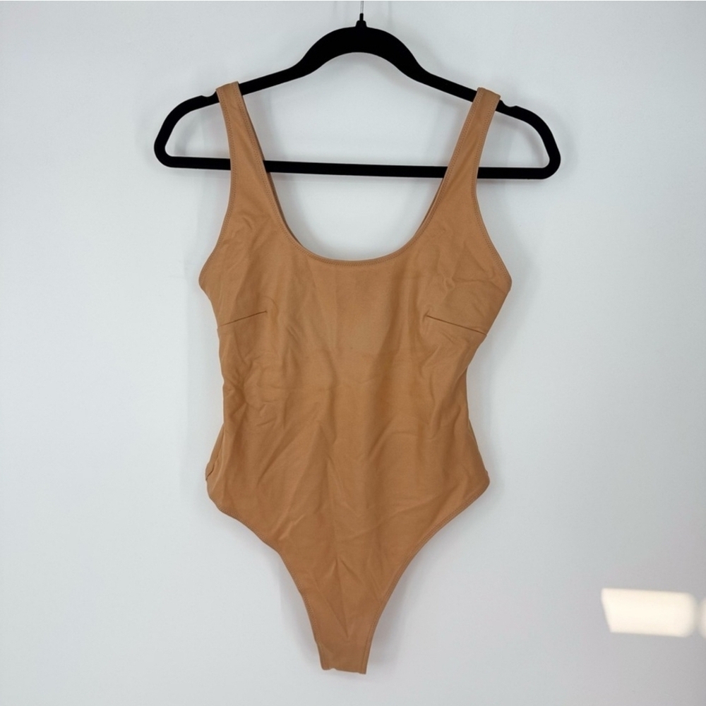 SKIMS Tan Bodysuit One Piece Minimalist Design